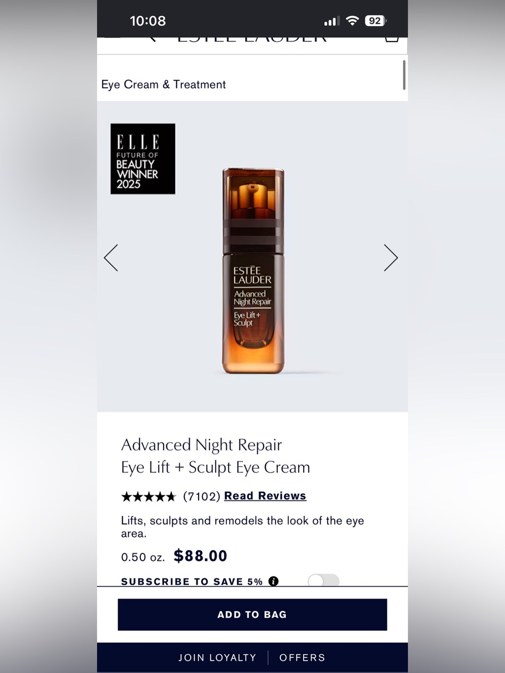 Estee Lauder Advanced Night Repair Eye Lift + Sculpt - Picture 4 of 4